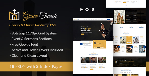 free-bootstrap-church-templates